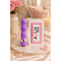 Mini Vibromasseur violet ondulés Pocket Pleasure  1 dosette de lubrifiant