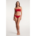 Culotte Rouge Dentelle Florale & Nœud Satin — Taille Unique S au XL