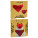 Culotte Rouge Dentelle Florale & Nœud Satin — Taille Unique S au XL