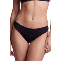 Culotte Noire Melania Dentelle Florale & Nœud Satin — Taille Unique S au XL