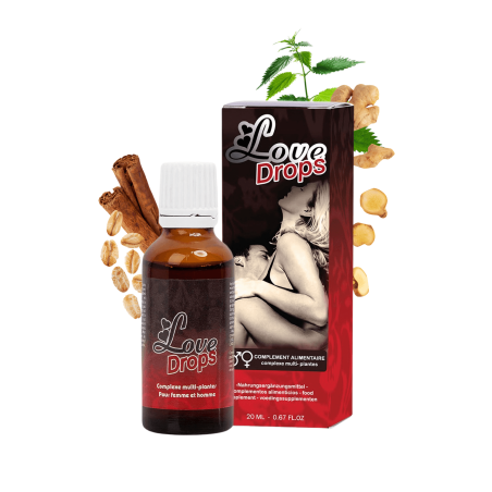 LOVE DROPS Complément Alimentaire pour Couple aux Extraits Végétaux 20 ml – RUF